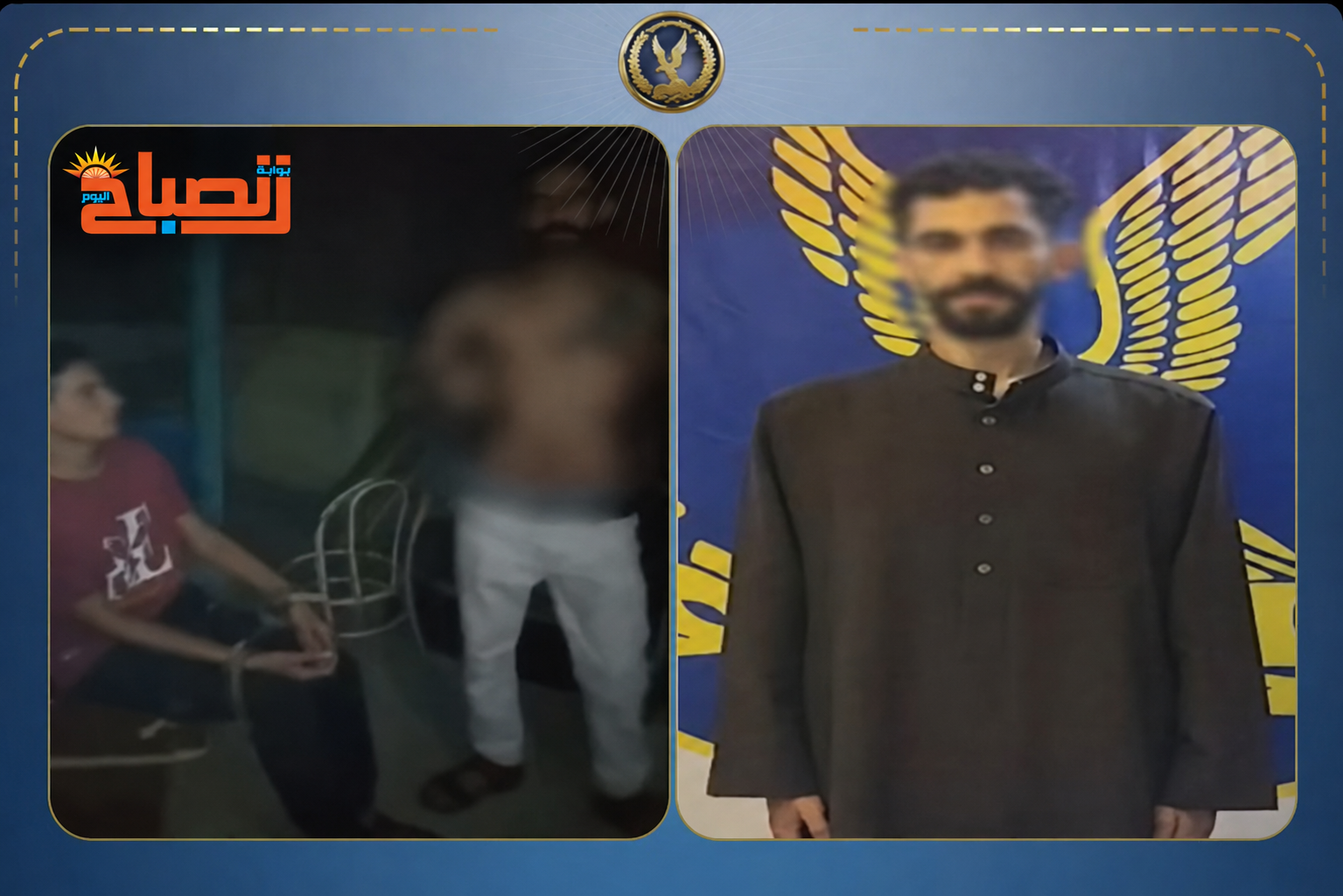 القبض على فتوة السلام ..  وثق تعذيب  صاحب مقهى بالمقص والسلاسل !!